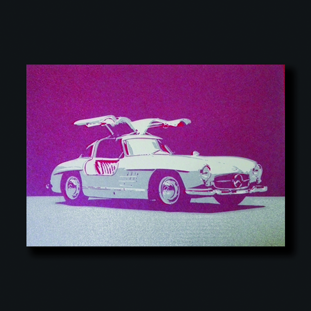 Postkarte, Mercedes Benz 300 SL